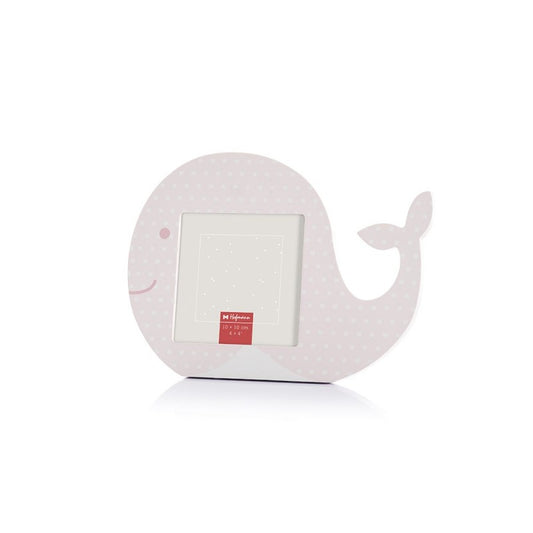 Fotokader walvis 10x10 cm - roze - model 421