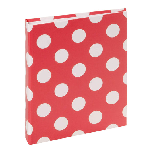 Insteek fotoalbum Polkadot rood - 52 foto’s 11x15 cm - POL5215R