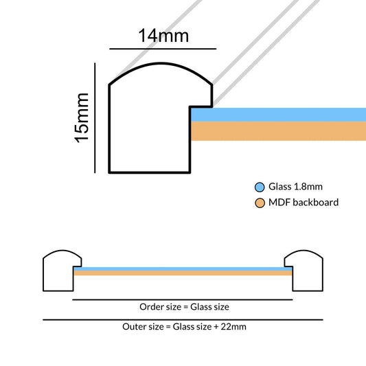 Fotokader Materia goud